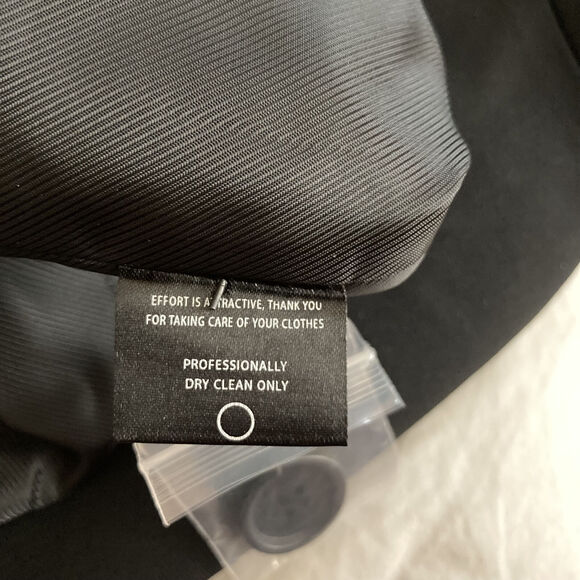 DSTLD WOMENS BLACK LONG SLEEVE ONE BUTTON OVERSIZED FORMAL BLAZER JACKET SIZE XS - Picture 7 of 9